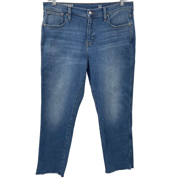 J. Crew 32 / 14 9" Vintage Slim Straight Jeans Gemma Wash BF521 read description - Picture 3 of 9